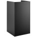 Armoire à poubelle commerciale et étagère à plateaux 'Thank You' Noir | Adexa GSLJ006B