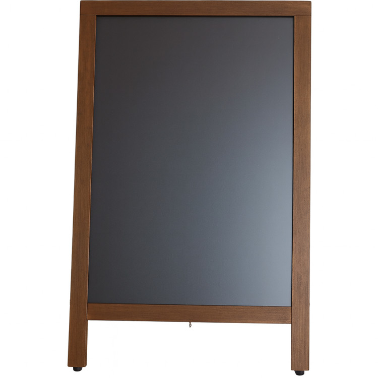 Tableau noir de trottoir simple face, cadre marron, 550 × 850 mm | Adexa GWA216 Tableau noir de trottoir simple face, cadre marron, 550 × 850 mm | Adexa GWA216