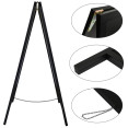 Tableau noir pour trottoir, cadre noir, 710 × 690 × 1252 mm | Adexa GWA224