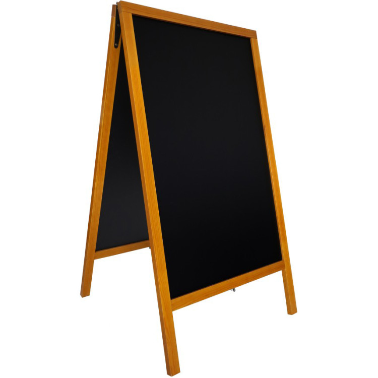 Tableau noir de trottoir, cadre en hêtre, 710 × 690 × 1252 mm | Adexa GWA226 Tableau noir de trottoir, cadre en hêtre, 710 × 690 × 1252 mm | Adexa GWA226
