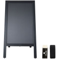 Tableau noir de trottoir, cadre noir, 700 × 1300 mm | Adexa GWA228 Tableau noir de trottoir, cadre noir, 700 × 1300 mm | Adexa GWA228