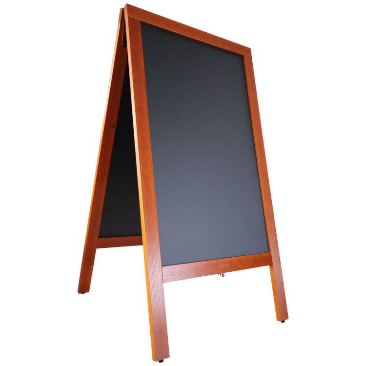 Tableau noir de trottoir, cadre en hêtre, 700 × 1300 mm | Adexa GWA230 Tableau noir de trottoir, cadre en hêtre, 700 × 1300 mm | Adexa GWA230
