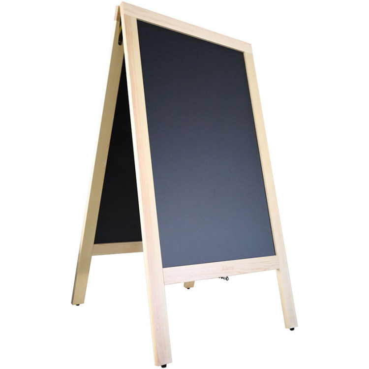 Tableau noir de trottoir, cadre naturel 700×1300 mm | Adexa GWA232 Tableau noir de trottoir, cadre naturel 700×1300 mm | Adexa GWA232