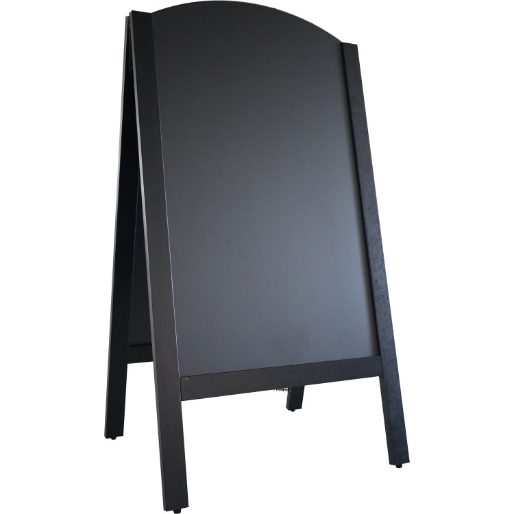 Tableau noir de trottoir à cadre noir, surface ouverte, 700 × 1300 mm | Adexa GWA234 Tableau noir de trottoir à cadre noir, surface ouverte, 700 × 1300 mm | Adexa GWA234