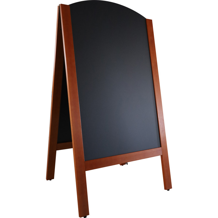 Tableau noir de trottoir à cadre marron, surface ouverte, 700 × 1300 mm | Adexa GWA236 Tableau noir de trottoir à cadre marron, surface ouverte, 700 × 1300 mm | Adexa GWA236