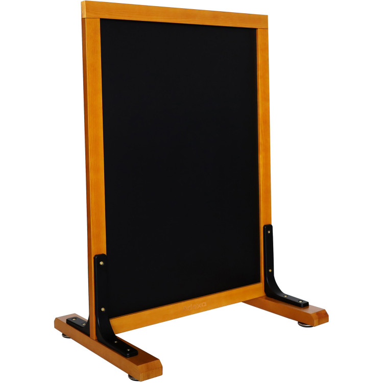 Tableau noir de trottoir avec support, cadre en hêtre 560×450×820 mm | Adexa GWA240