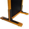 Tableau noir de trottoir avec support, cadre en hêtre 560×450×820 mm | Adexa GWA240