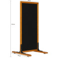 Tableau noir de trottoir avec support, cadre en hêtre 560×650×1220 mm | Adexa GWA244 Tableau noir de trottoir avec support, cadre en hêtre 560×650×1220 mm | Adexa GWA244