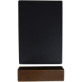 Ensemble de 4 tableaux noirs de table, cadre en chêne foncé, 105 × 40 × 175 mm | Adexa GWA262 Ensemble de 4 tableaux noirs de table, cadre en chêne foncé, 105 × 40 × 175 mm | Adexa GWA262