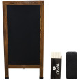 Tableau noir magnétique pour trottoir, cadre marron, 610 x 1219 mm (24 x 48 po) | Adexa GWA274