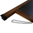 Tableau noir magnétique pour trottoir, cadre marron, 610 x 1219 mm (24 x 48 po) | Adexa GWA274