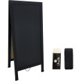 Tableau noir magnétique pour trottoir, cadre noir, 686 × 1499 mm (27 po × 59 po) | Adexa GWA276 Tableau noir magnétique pour trottoir, cadre noir, 686 × 1499 mm (27 po × 59 po) | Adexa GWA276
