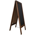 Tableau noir magnétique pour trottoir, cadre marron, 686 × 1499 mm (27 po × 59 po) | Adexa GWA278