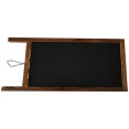 Tableau noir magnétique pour trottoir, cadre marron, 686 × 1499 mm (27 po × 59 po) | Adexa GWA278