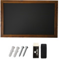 Tableau noir mural magnétique, cadre marron, 610 x 914 mm (24 x 36 po) | Adexa GWA290