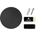 Tableau noir circulaire mural avec surface magnétique, cadre noir Ø 610 mm (24 po) | Adexa GWA300