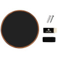 Tableau noir circulaire mural avec surface magnétique, cadre marron, diamètre 457 mm (18 po) | Adexa GWA298