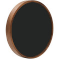 Tableau noir circulaire mural avec surface magnétique, cadre marron, diamètre 457 mm (18 po) | Adexa GWA298