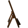 Tableau magnétique de table avec surface magnétique et support, cadre marron, 241 × 356 mm (9,5 × 14 po) | Adexa GWA306