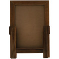 Tableau magnétique de table avec surface magnétique et support, cadre marron, 241 × 356 mm (9,5 × 14 po) | Adexa GWA306