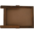 Tableau magnétique de table avec surface magnétique et support, cadre marron, 305 × 432 mm (12 × 17 po) | Adexa GWA310