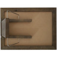 Tableau magnétique de table avec surface magnétique et support réglable, cadre marron, 279 × 381 mm (11 × 15 po) | Adexa GWA312