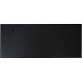 Porte-manteau mural rustique 610 mm (24 po) avec 5 crochets rustiques, en pin massif noir | Adexa GWA324