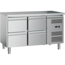 Comptoir réfrigéré commercial à 4 tiroirs GN1/1 1200 x 700 x 650 mm | Adexa GXX608 Comptoir réfrigéré commercial à 4 tiroirs GN1/1 1200 x 700 x 650 mm | Adexa GXX608