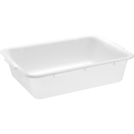 Boîte de rangement en polyéthylène blanc (PE) 530×385×145 mm | Adexa GZFH1010