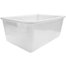 Boîte de rangement en polyéthylène blanc (PE) 615×420×260 mm | Adexa GZFH1016