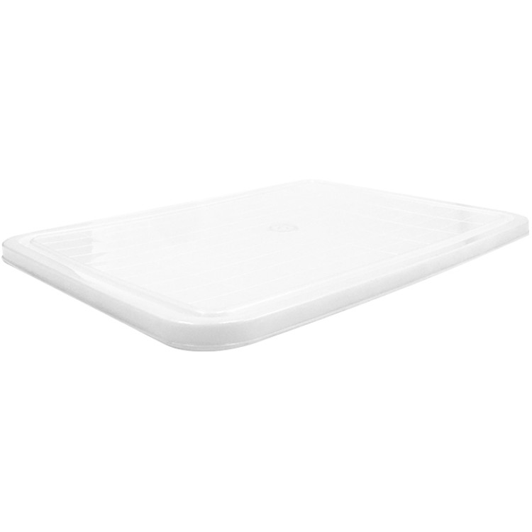 Couvercle en polyéthylène blanc (PE) pour boîte de rangement GZFH1016 605 x 430 x 18 mm | Adexa GZFH1018