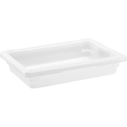 Boîte de rangement en polyéthylène blanc (PE) 457 × 305 × 92 mm | Adexa GZFH202