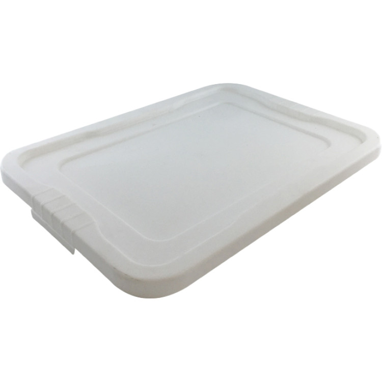 Couvercle en polypropylène (PP) blanc pour boîte de rangement 543 x 386 x 36 mm | Adexa GZFH506