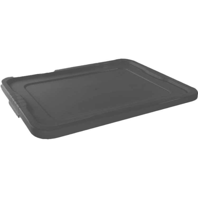 Couvercle en polypropylène (PP) gris pour boîte de rangement 636 x 427 x 37 mm | Adexa GZFH508