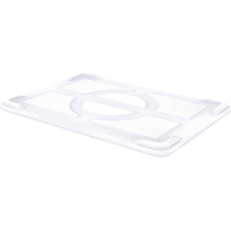 Couvercle de boîte à pâte à pizza en polypropylène blanc (PP) 581 x 396 x 27 mm | Adexa GZFH608