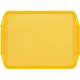 Plateau de restauration rapide jaune en plastique ABS 455 x 325 x 25 mm | Adexa GZFH7114