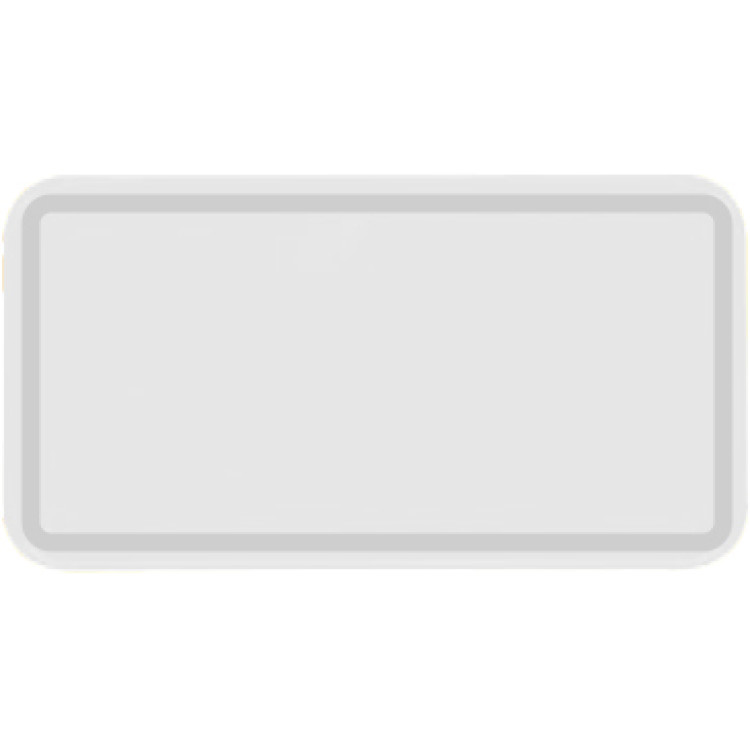 Plateau de présentation en plastique ABS blanc 353 x 186 x 23 mm | Adexa GZFH7126