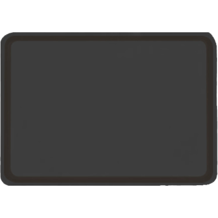 Plateau de présentation en plastique ABS noir 436 x 313 x 23 mm | Adexa GZFH7132