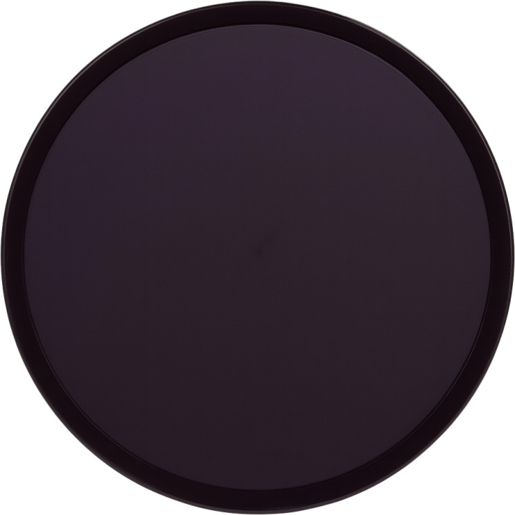 Plateau rond pour restauration rapide en polypropylène noir (PP) Ф344x22mm | Adexa GZFH7140