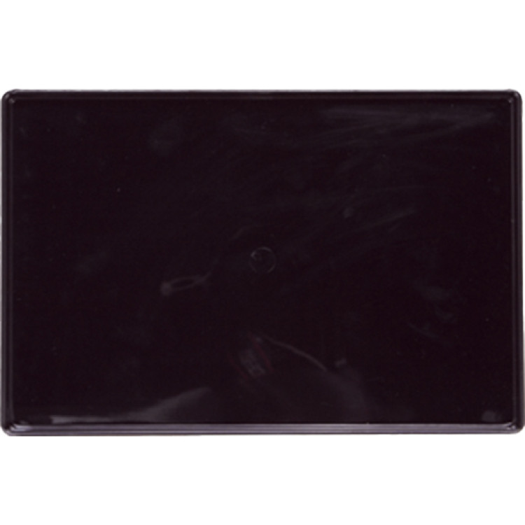 Plateau de présentation en polycarbonate noir (PC) 303 x 202 x 19 mm | Adexa GZFH7146