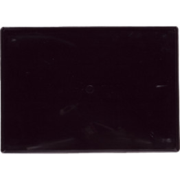 Plateau de présentation en polycarbonate noir (PC) 346 x 248 x 19 mm | Adexa GZFH7150