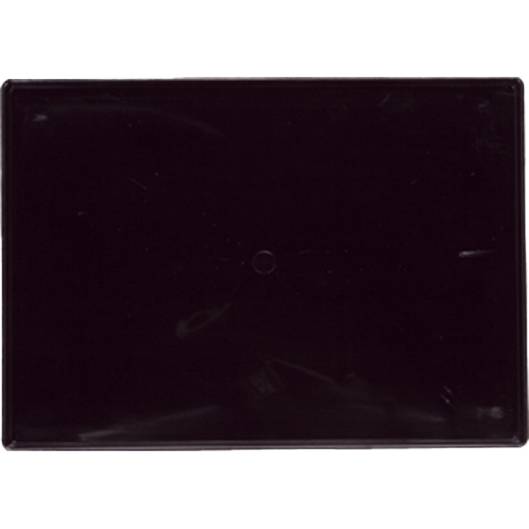Plateau de présentation en polycarbonate noir (PC) 346 x 248 x 19 mm | Adexa GZFH7150