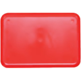 Plateau de restauration rapide rouge en plastique ABS 212 x 146 x 15 mm | Adexa GZFH720