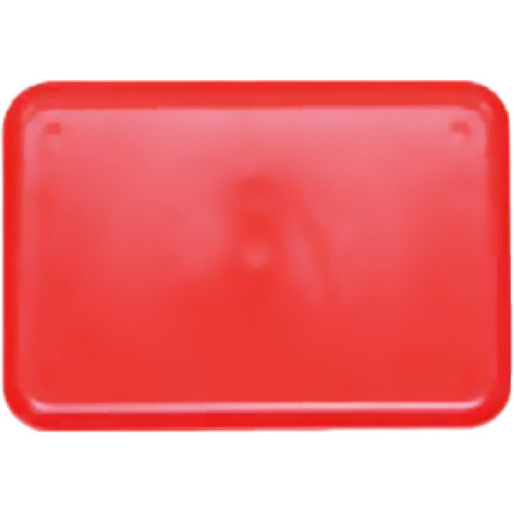 Plateau de restauration rapide rouge en plastique ABS 212 x 146 x 15 mm | Adexa GZFH720