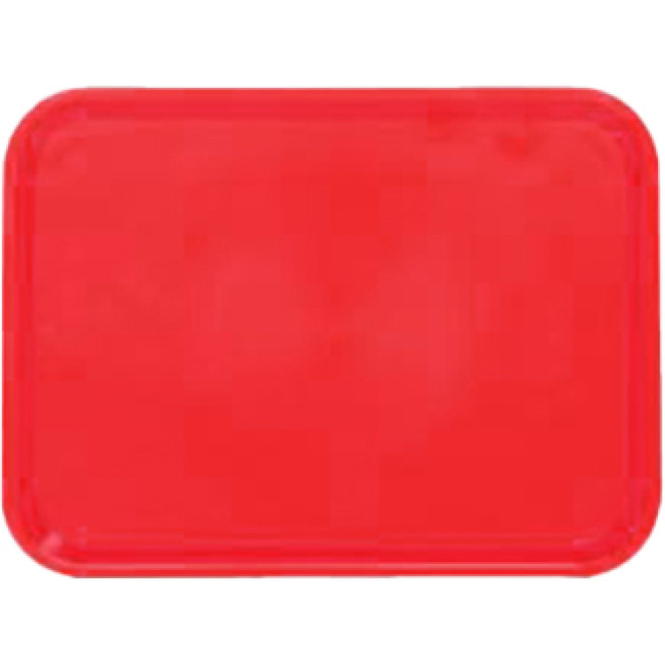 Plateau de restauration rapide rouge en plastique ABS 267 x 200 x 16 mm | Adexa GZFH728