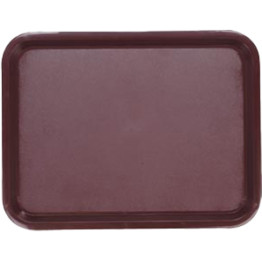 Plateau de restauration rapide en plastique ABS marron 425 x 310 x 19 mm | Adexa GZFH738