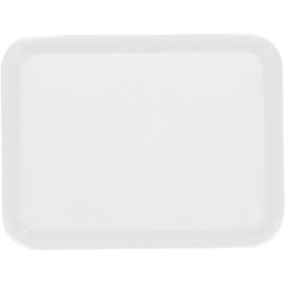 Plateau de restauration rapide en plastique ABS blanc 434 x 318 x 19 mm | Adexa GZFH740