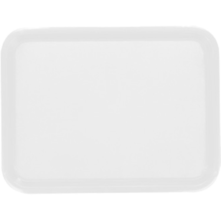 Plateau de restauration rapide en plastique ABS blanc 434 x 318 x 19 mm | Adexa GZFH740