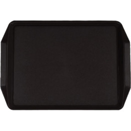 Plateau de restauration rapide en polypropylène noir (PP) 436 x 305 x 30 mm | Adexa GZFH792