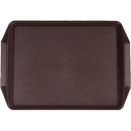 Plateau de restauration rapide en plastique ABS marron 436 x 305 x 30 mm | Adexa GZFH794